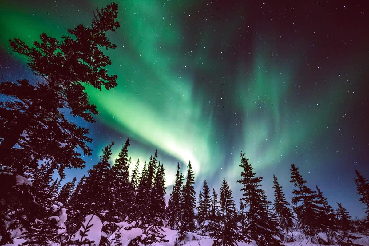 Northern lights over Churchill - Travel Manitoba