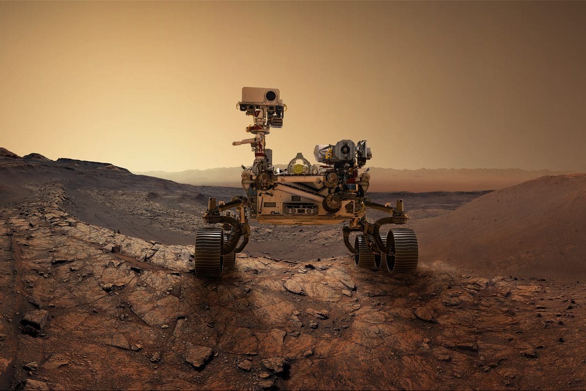 Perseverance rover on Mars
