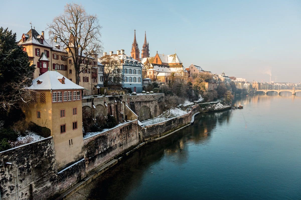 On the banks of the Rhine in Basel - Switzerland Tourism/Jan Geerk