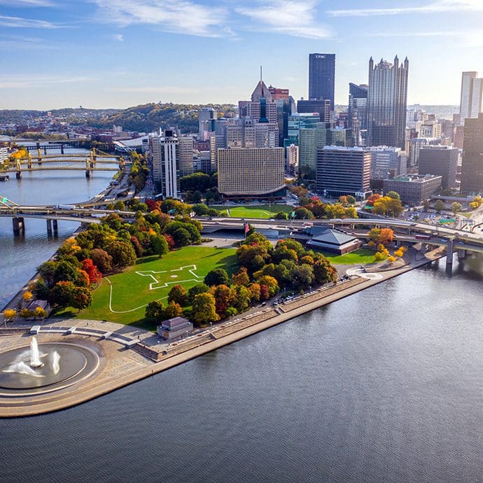 The Point in Pittsburgh - Visit Pittsburgh/Dustin McGrew The Point in Pittsburgh - Visit Pittsburgh/Dustin McGrew
