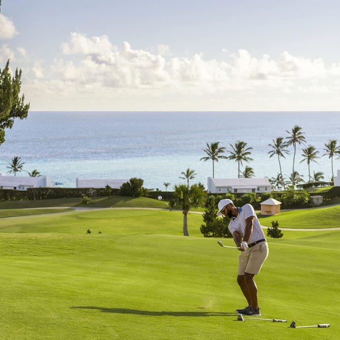 Taking a swing - Bermuda Tourism