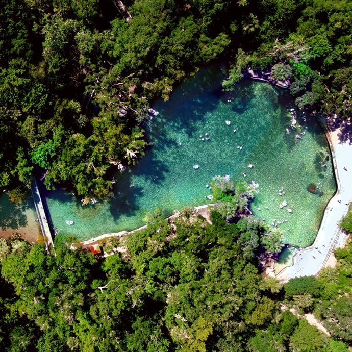 Wekiwa Springs aerial view, Orlando