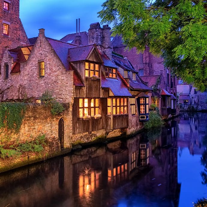Bruges at night Bruges at night