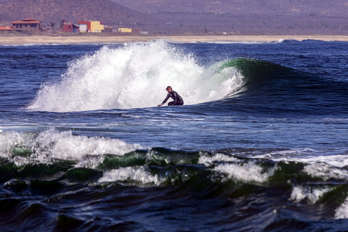 Surfing in Playa Cerritos - La Paz Tourism