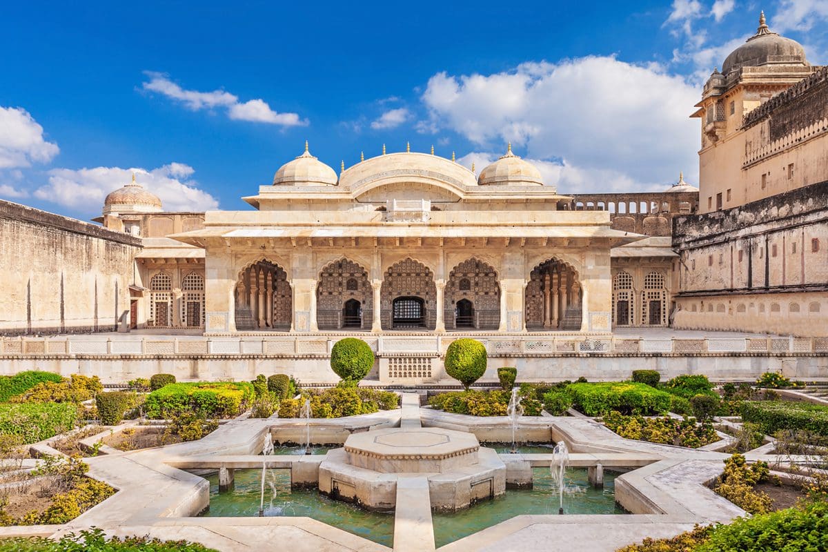 Inside Amber Fort in Jaipur, Rajasthan