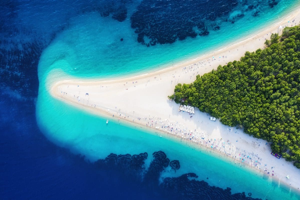 Zlatni Rat, Hvar island, Croatia