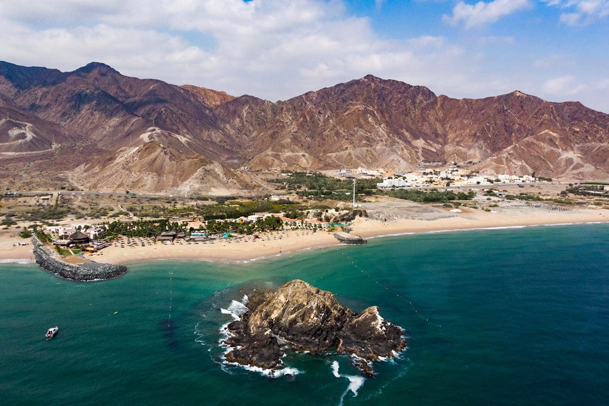 Beach view in Fujairah