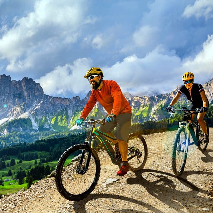 Cycling in the Dolomites, Italy