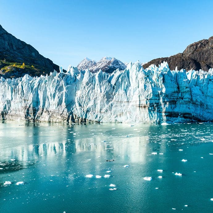 Johns Hopkins Glacier in the Mount Fairweather Range, Alaska