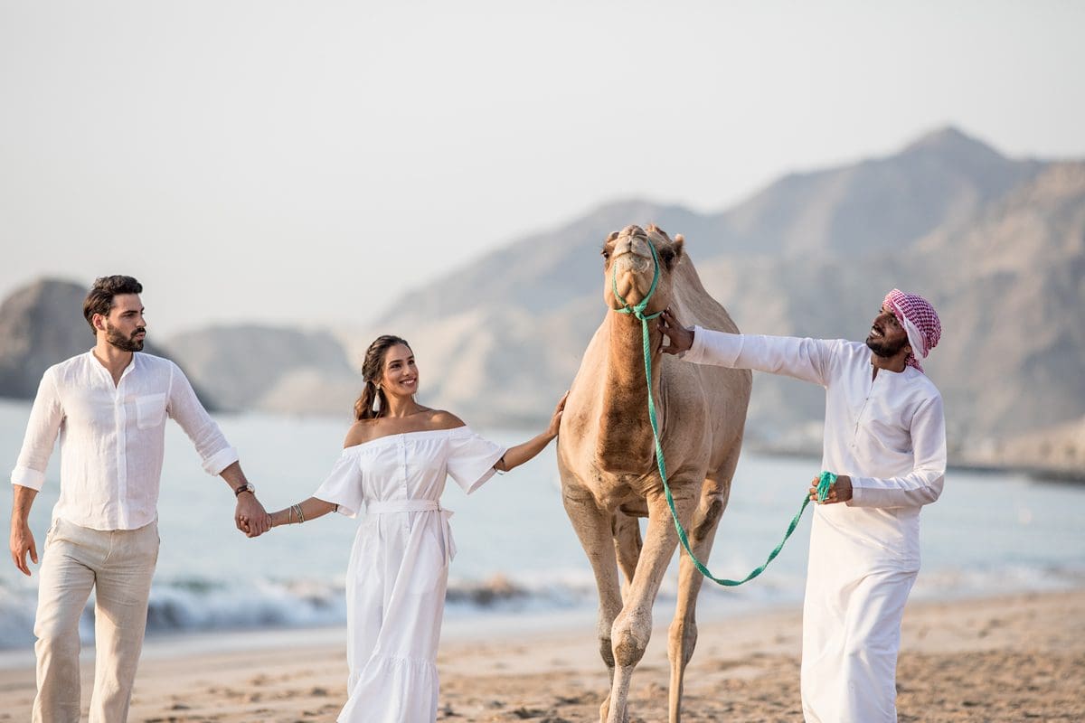 Walking on the beach at InterContinental Fujairah Resort