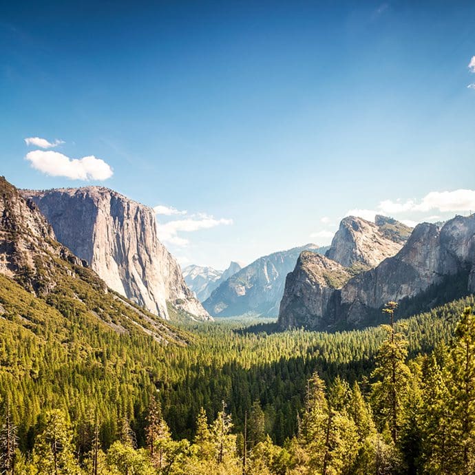 Yosemite Valley view, California