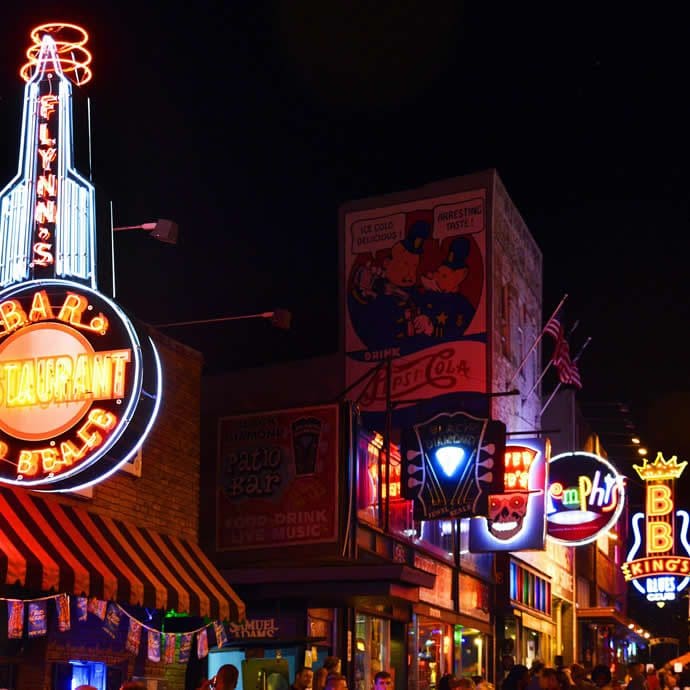 Historic Beale Street, Memphis, Tennessee - Tennessee Tourism/Raphael Tenschert Historic Beale Street, Memphis, Tennessee - Tennessee Tourism/Raphael Tenschert