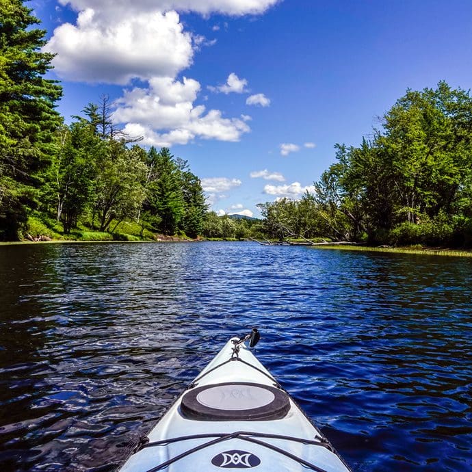 Kayaking along the Raquette River, Tupper Lake in Franklin County - ILoveNY