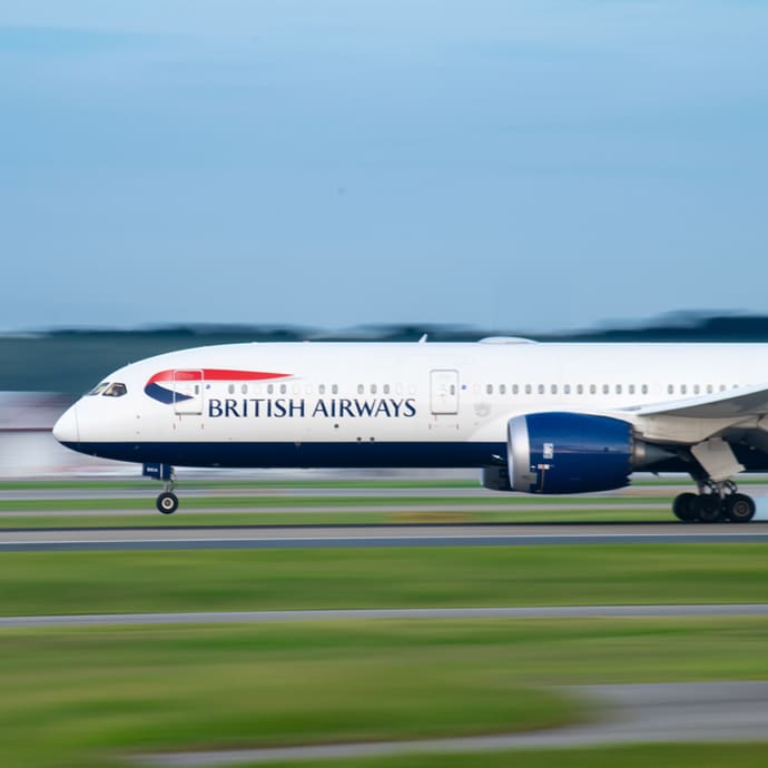 British Airways flight landing in Nashville, Tennessee - EDITORIAL ONLY British Airways flight landing in Nashville, Tennessee - EDITORIAL ONLY