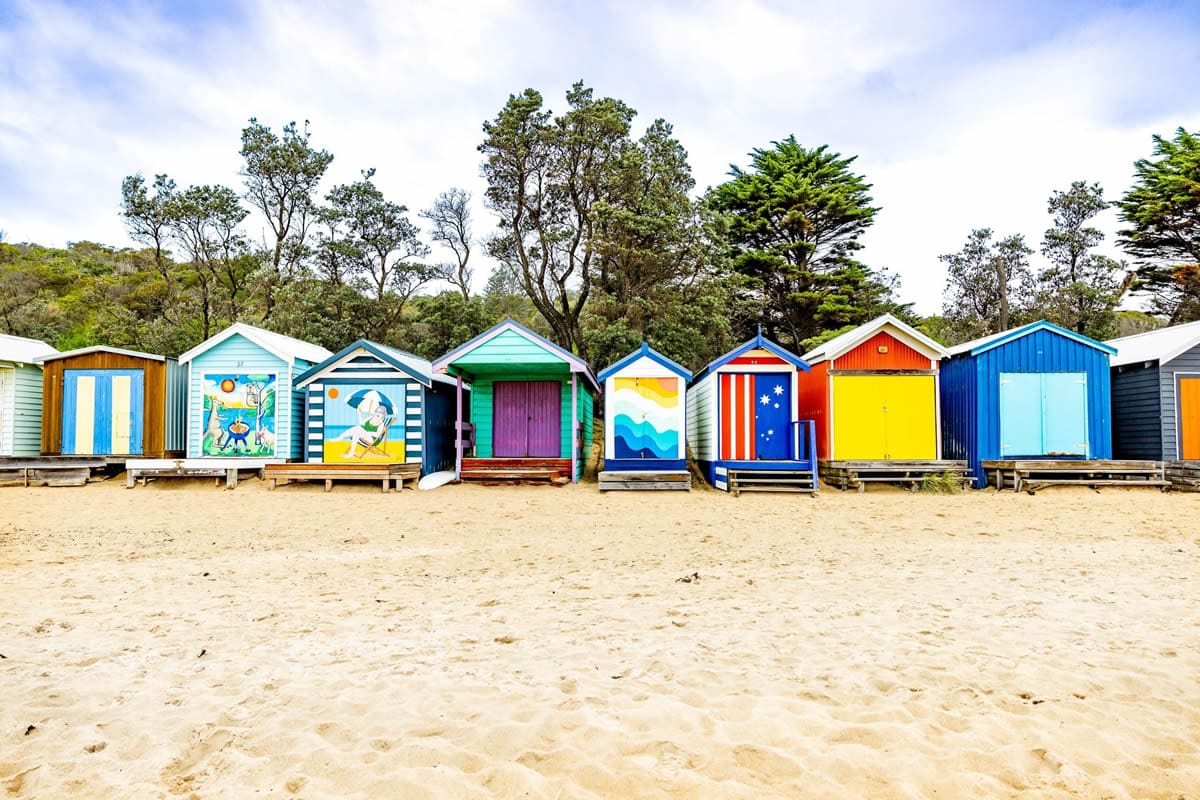 Melbourne beach huts, Victoria - Tourism Australia