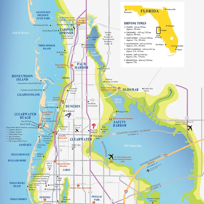 St Pete Clearwater map