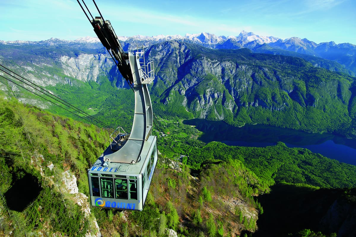 Cable car to Vogel in Bohinj's springtime - Slovenia Tourism/Bohinj Tourism/Mitja Sodja