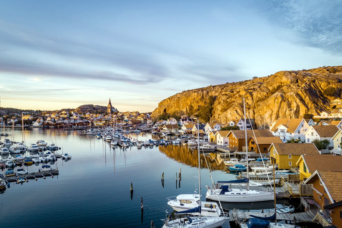 The idyllic seaside town of Fjällbacka, a fishing port on Sweden's west coast - imagebank.sweden.se/Per Pixel Petersson