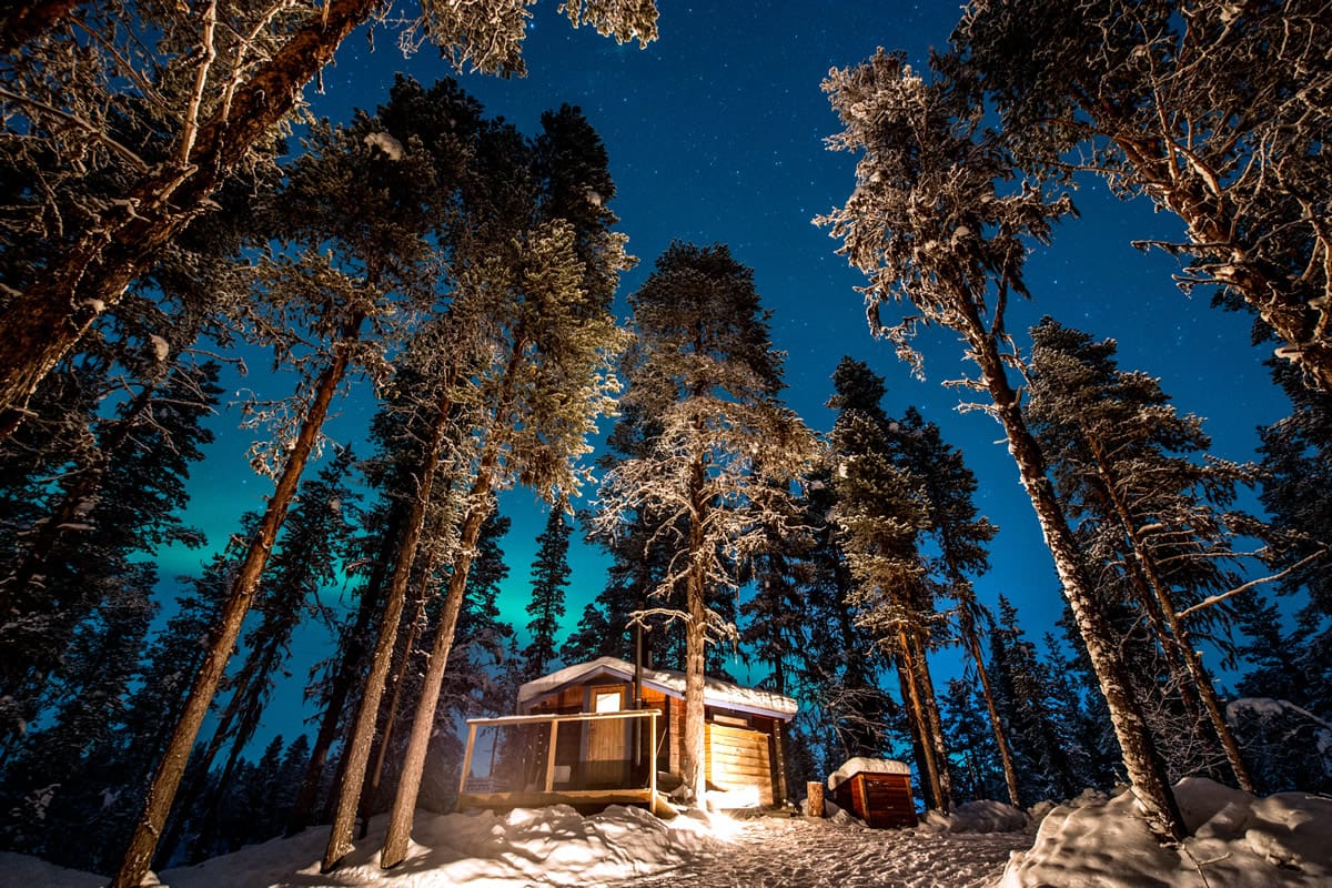 A cabin near the ICEHOTEL in Jukkasjärvi outside Kiruna in the north of Sweden - imagebank.sweden.se/Asaf Kliger/www.icehotel.com