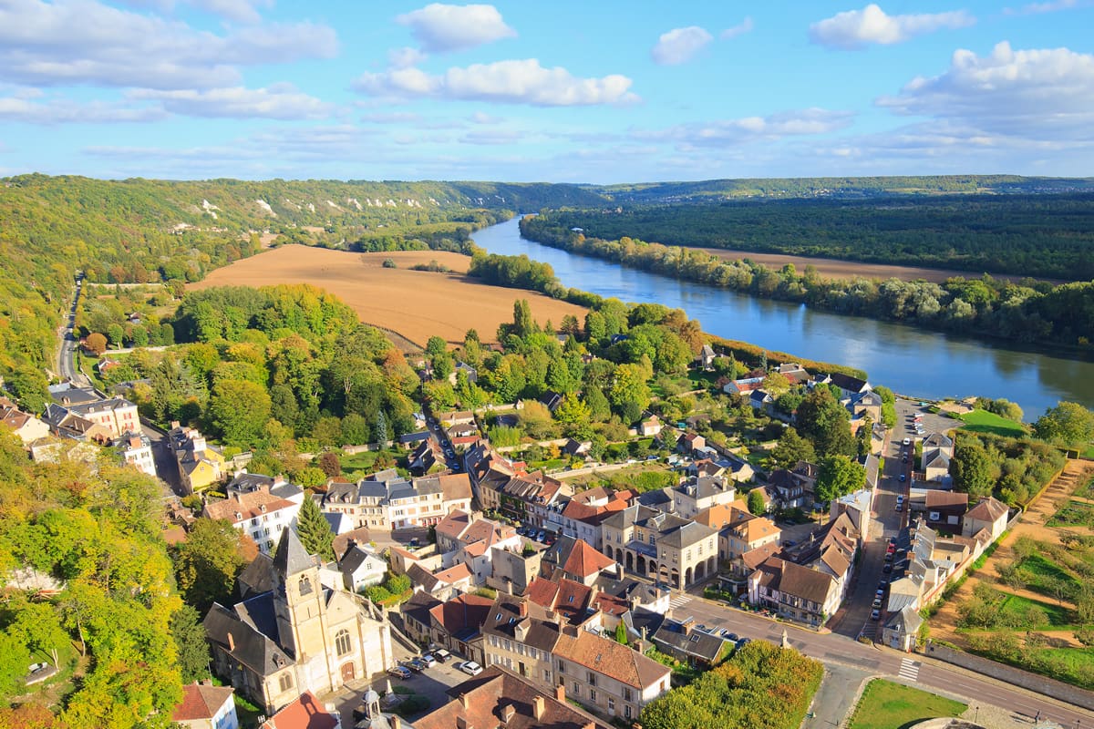 La Roche-Guyon on the River Seine