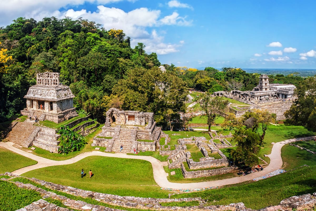 Mayan ruins in Palenque, Chiapas
