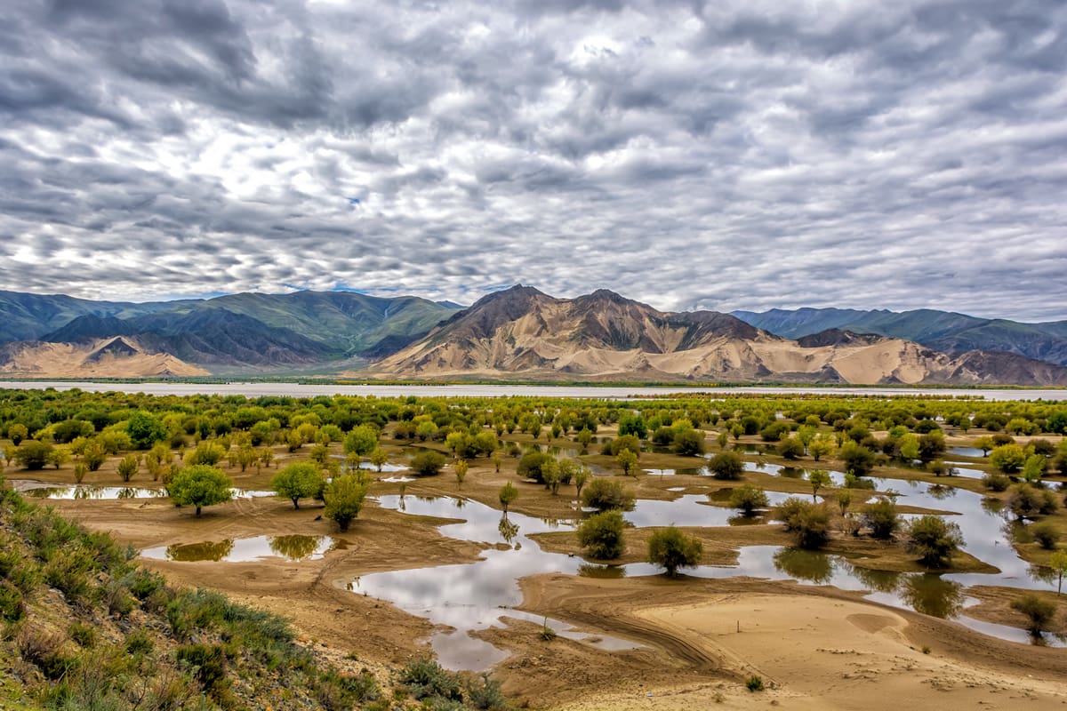 The Brahmatuptra River, Tibet