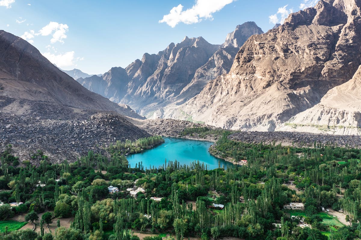 Upper Kachura Lake in Skardu, Pakistan