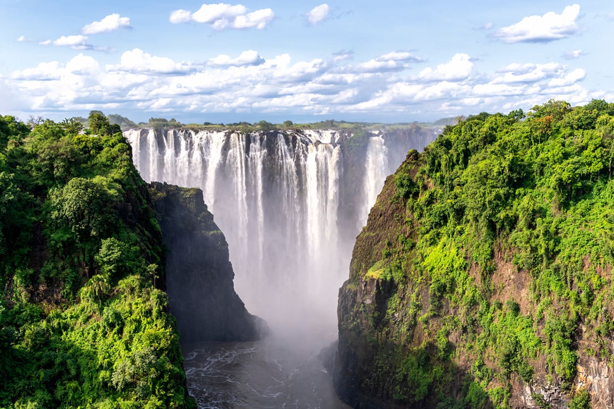 Victoria Falls at high water, Zimbabwe