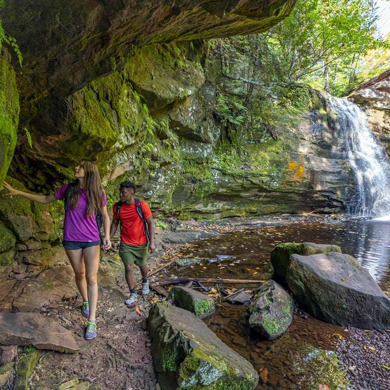 Hiking at Hungarian Falls near Houghton - Pure Michigan Hiking at Hungarian Falls near Houghton - Pure Michigan