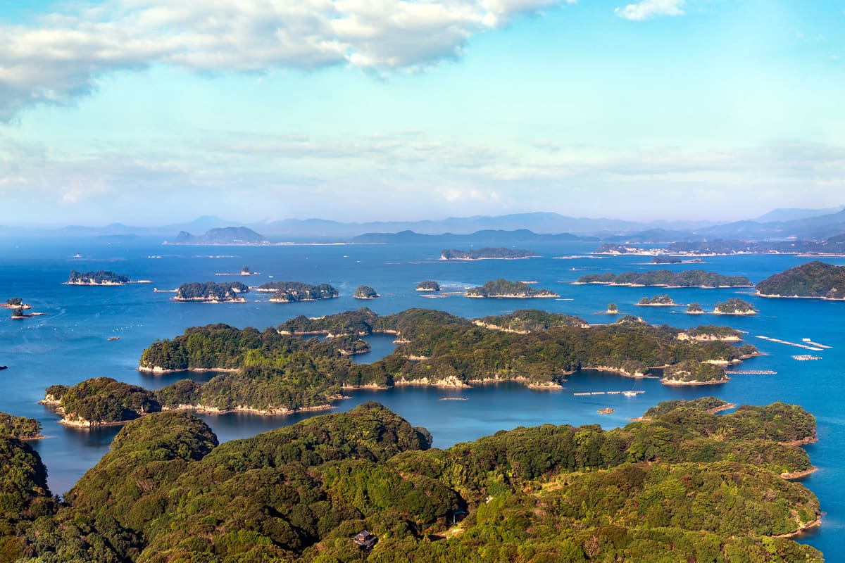 Kujukushima islands seascape, Japan