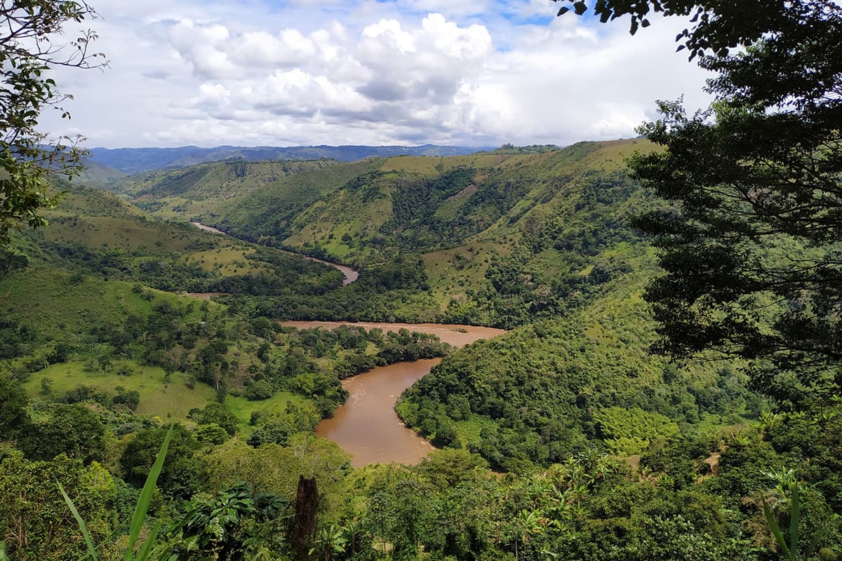 The Magdalena River in Pitalito Huila, Colombia