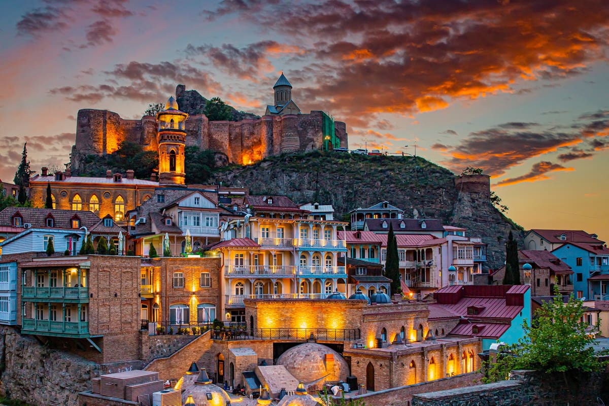 Historical streets of Tbilisi, Georgia