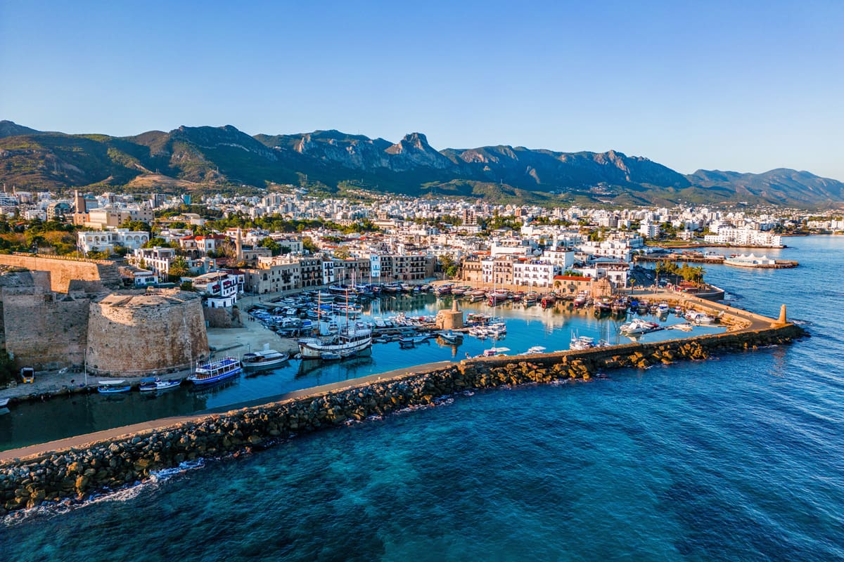 Kyrenia Harbour in North Cyprus