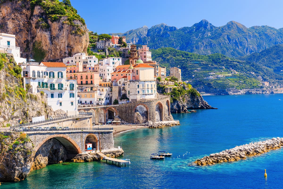 Atrani town, Italy's Amalfi Coast
