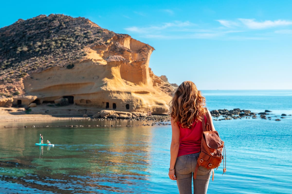 Cocedores beach in Murcia near Aguilas in Spain