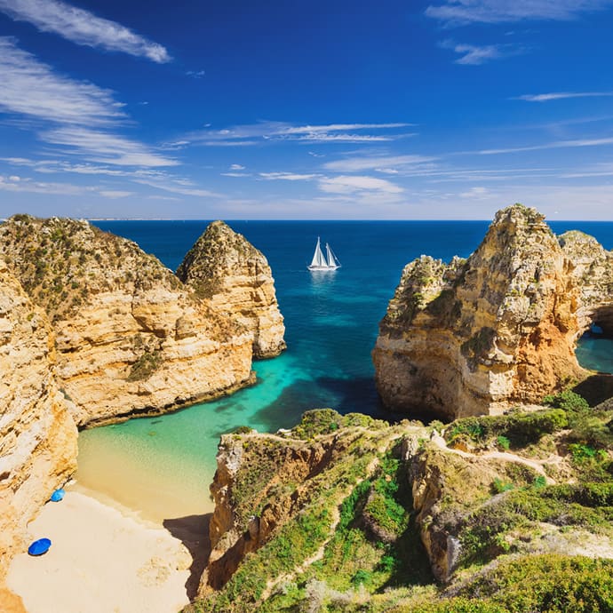 Bay near Lagos Town, Algarve