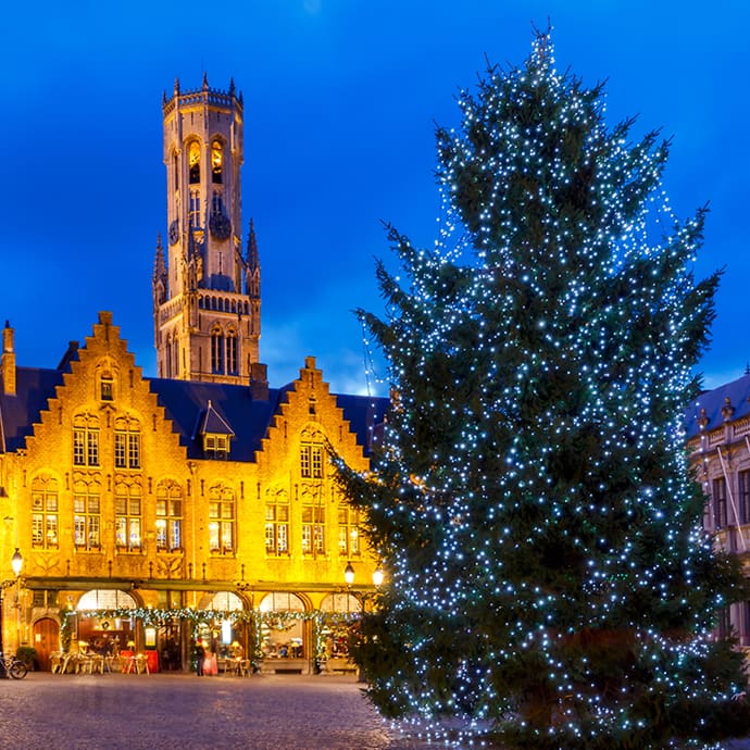 Christmas in Burg Square, Bruges