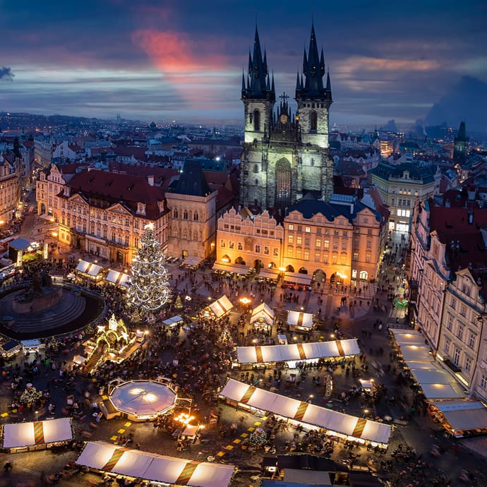 Christmas in Old Town Square in Prague