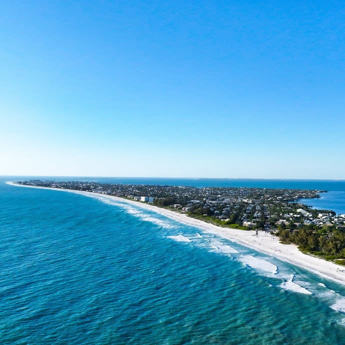 Aerial view of Anna Maria Beach - Bradenton Area Visitors Bureau Aerial view of Anna Maria Beach - Bradenton Area Visitors Bureau