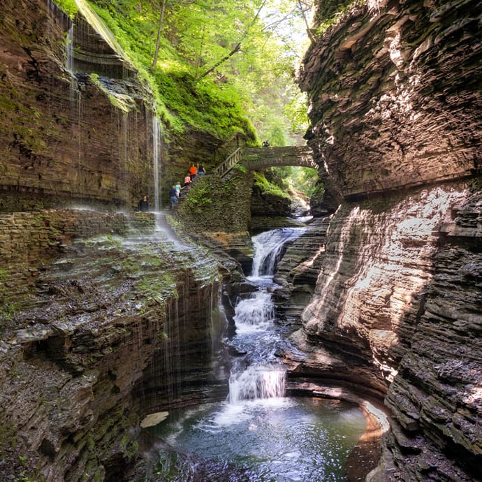Watkins Glen State Park in the Finger Lakes Region of New York State Watkins Glen State Park in the Finger Lakes Region of New York State
