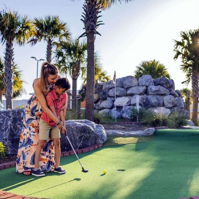 Mini-golf at the SkyWheel - Visit Panama City Beach