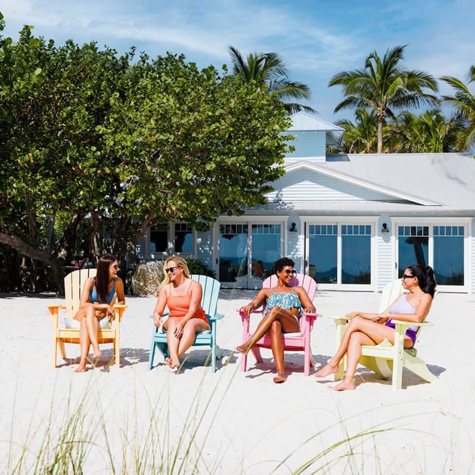 Friends enjoying their beachside holiday rental – Bradenton Area Visitors Bureau