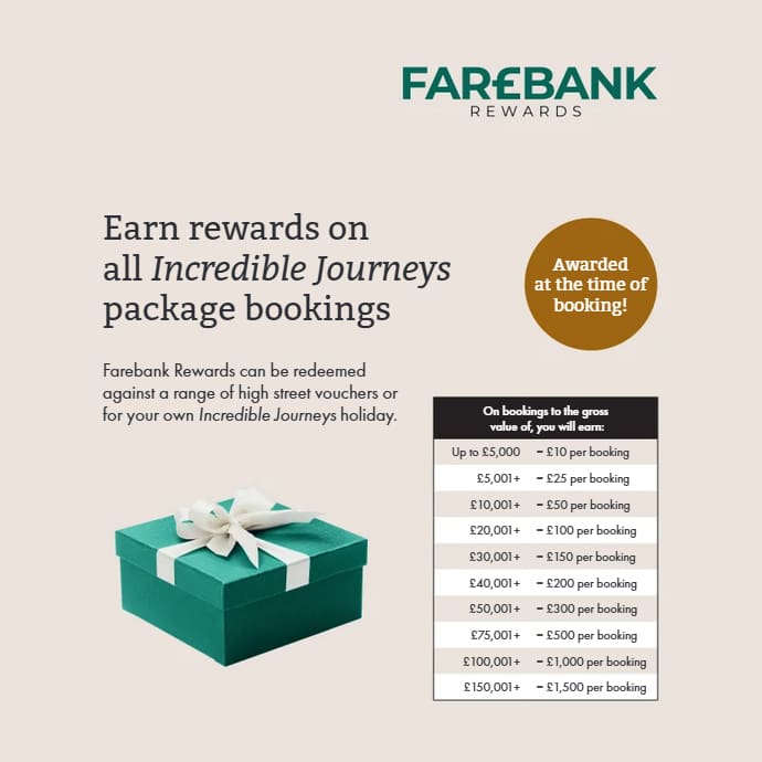 Incredible Journeys Farebank Rewards
