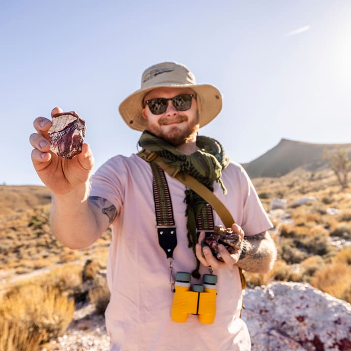 Rockhounding at Highway 95 Gemfield - Travel Nevada/Jamie Kingham