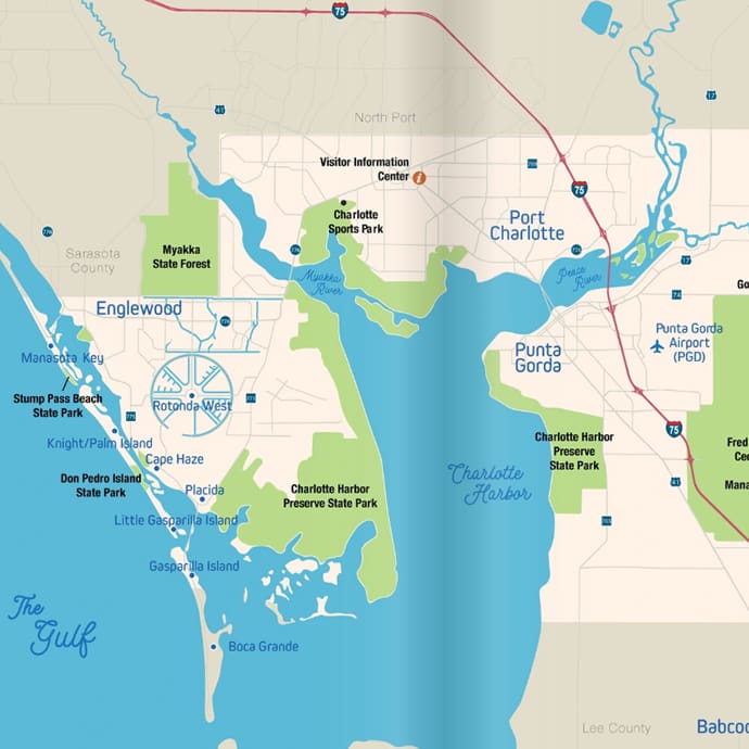 Punta Gorda / Englewood Beach map