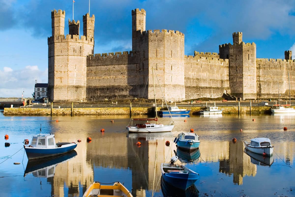 Caernarfon Castle, north Wales - Visit Britain/Lee Beel