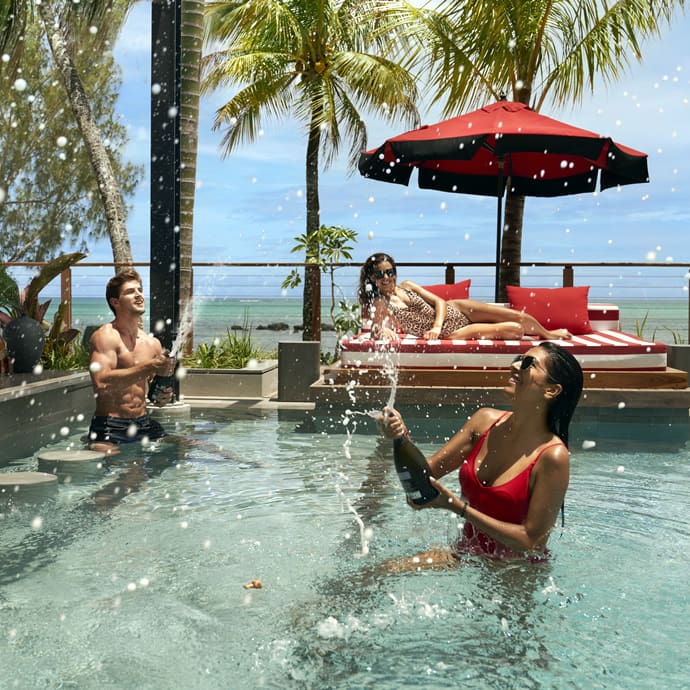 LUX* Grand Baie pool fun