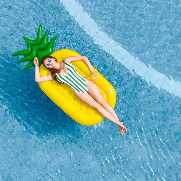 Tamassa Resort, Mauritius aerial pool shot