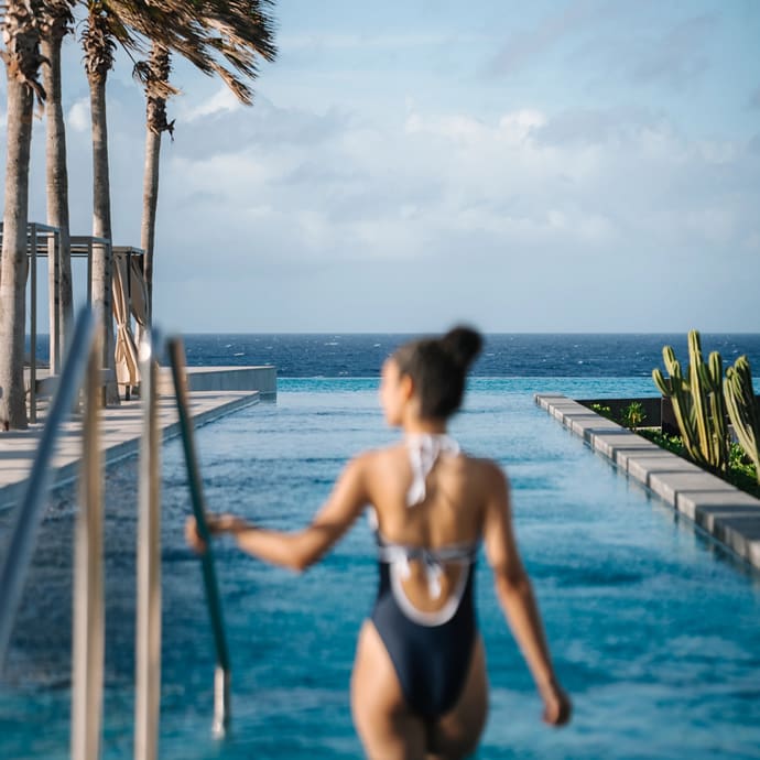 Secrets Baby Beach Aruba infinity pool